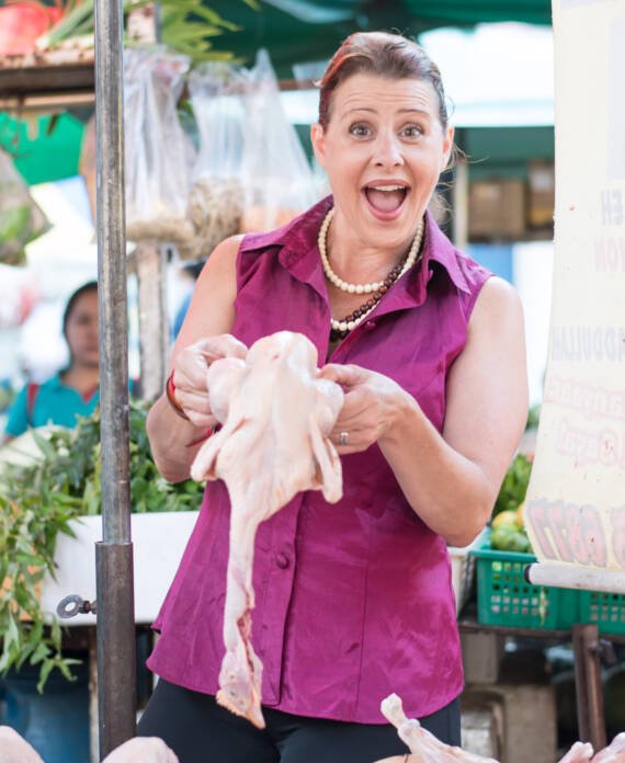 Sometimes healing starts with a laugh — and a chicken.